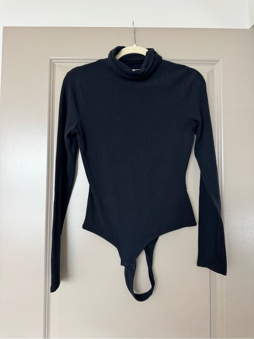 Madewell Black Turtleneck Long-Sleeve Bodysuit
